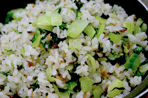 Рис с овощами и мясом по-шанхайски