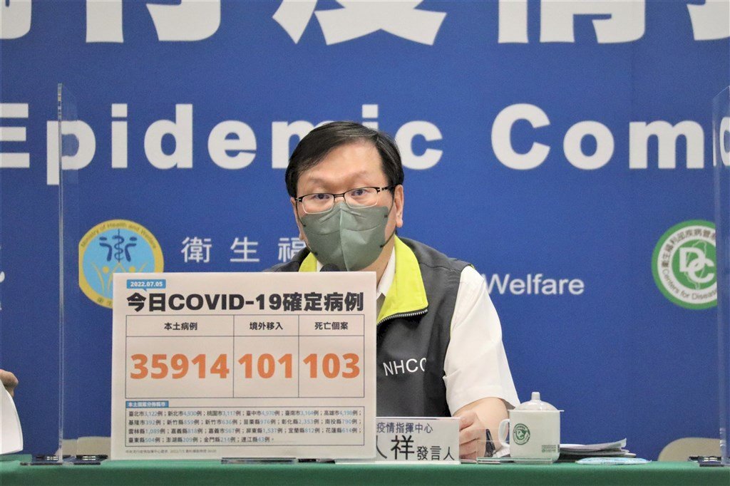 5 июля: 36 015 новых случаев заболевания COVID-19 на Тайване, 103 человека скончались